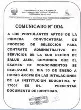 Comunicado 004-2013-DISA