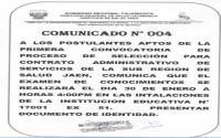 Comunicado 004-2013-DISA